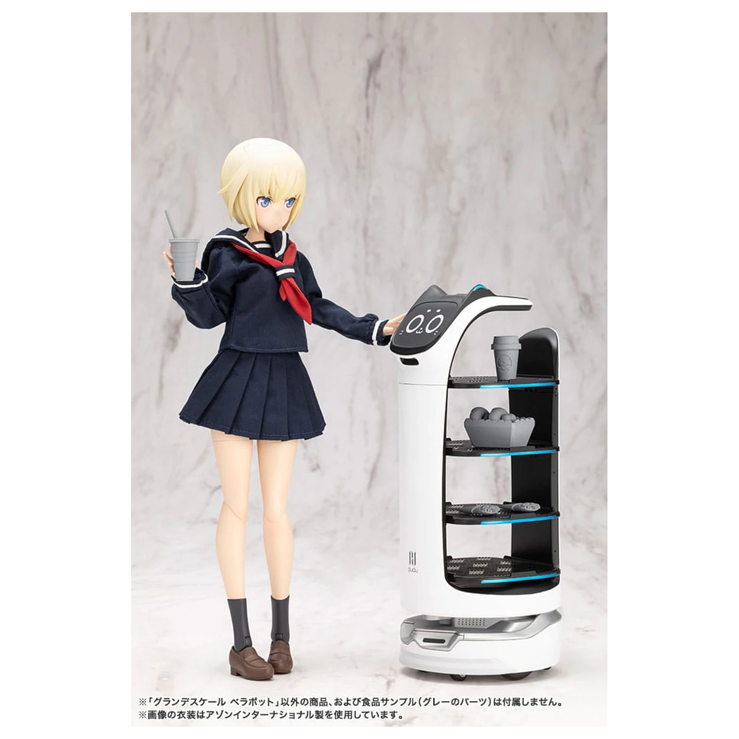 Pudu Robotics Grande ScaleMűanyag modell készlet BellaBot 19 cm   termékfotó