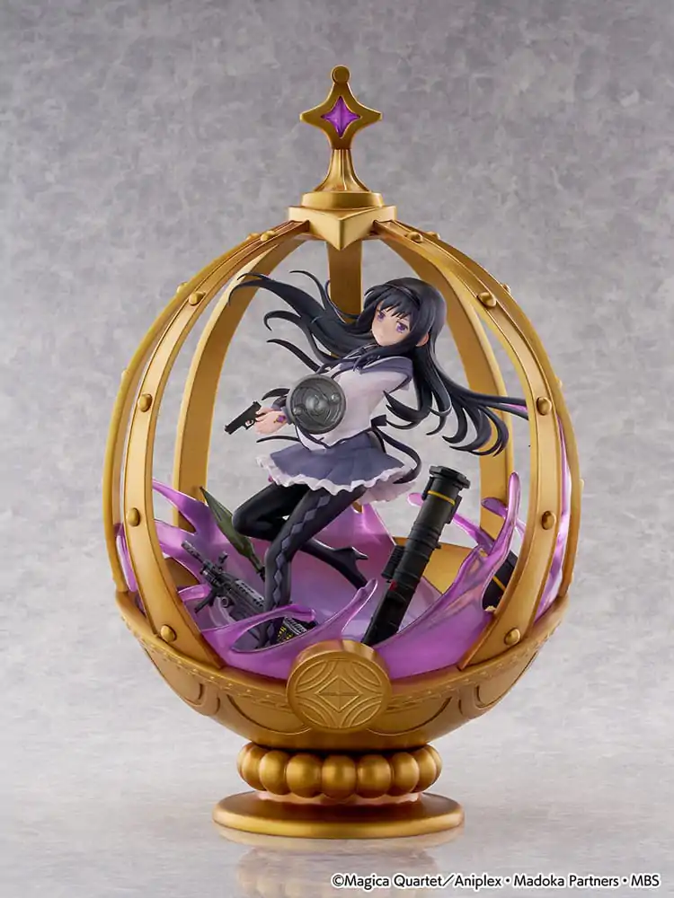 Puella Magi Madoka Magica 1/7 Akemi Homura PVC szobor figura 26 cm termékfotó