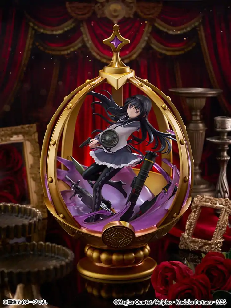 Puella Magi Madoka Magica 1/7 Akemi Homura PVC szobor figura 26 cm termékfotó