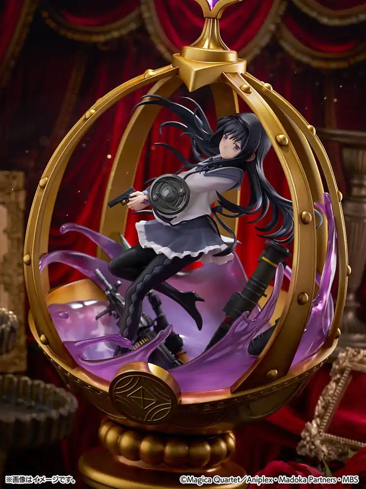 Puella Magi Madoka Magica 1/7 Akemi Homura PVC szobor figura 26 cm termékfotó