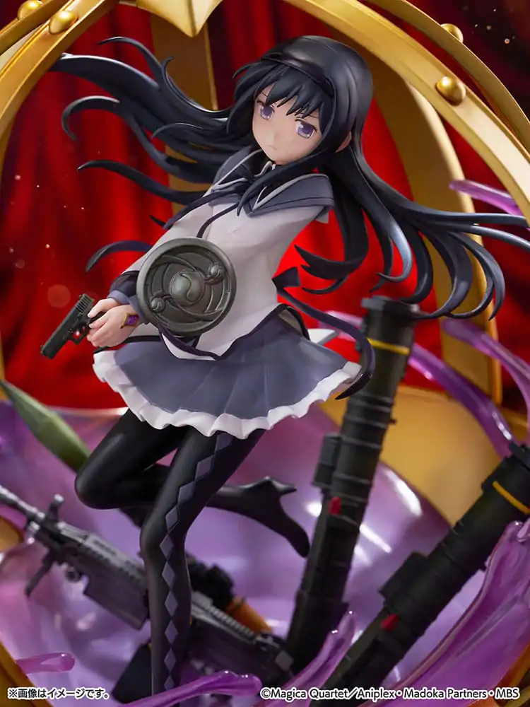Puella Magi Madoka Magica 1/7 Akemi Homura PVC szobor figura 26 cm termékfotó