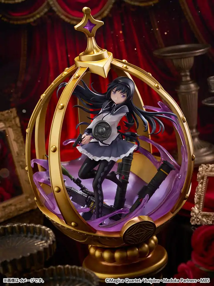 Puella Magi Madoka Magica 1/7 Akemi Homura PVC szobor figura 26 cm termékfotó