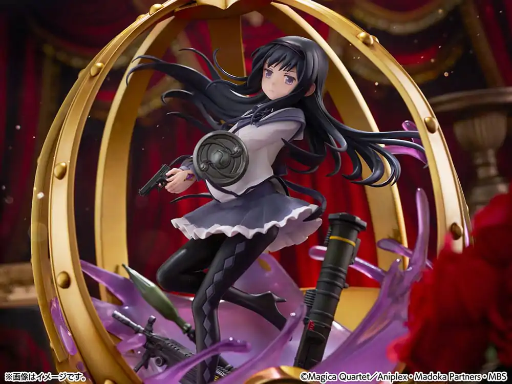 Puella Magi Madoka Magica 1/7 Akemi Homura PVC szobor figura 26 cm termékfotó