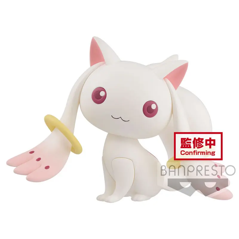 Puella Magi Madoka Magica 10th Anniversary Fluffy Puffy Kyubey figura 7cm termékfotó