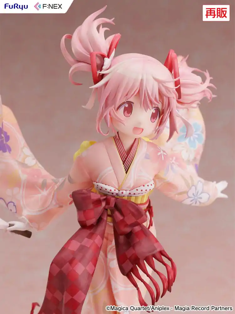 Puella Magi Madoka Magica Side Story Magia Record 1/7 Madoka Kaname Kimono Ver. PVC szobor figura 22 cm termékfotó