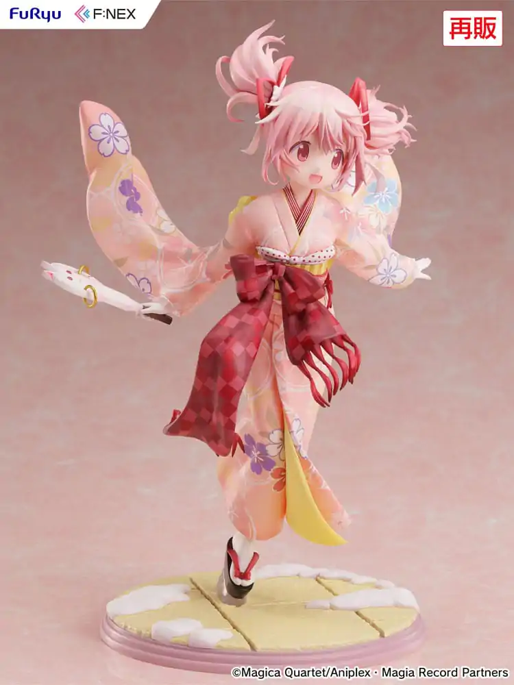 Puella Magi Madoka Magica Side Story Magia Record 1/7 Madoka Kaname Kimono Ver. PVC szobor figura 22 cm termékfotó