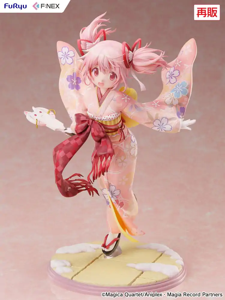 Puella Magi Madoka Magica Side Story Magia Record 1/7 Madoka Kaname Kimono Ver. PVC szobor figura 22 cm termékfotó