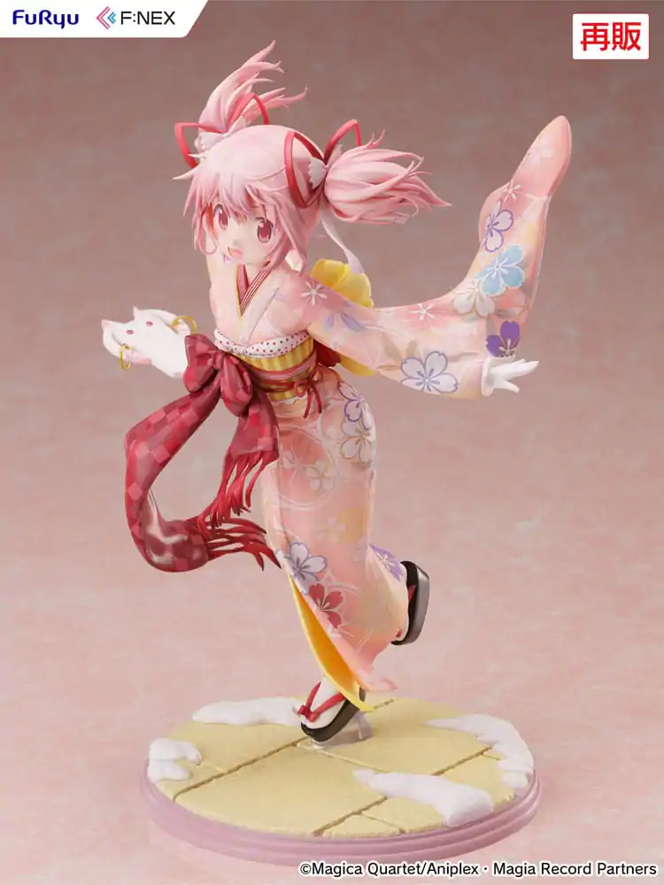 Puella Magi Madoka Magica Side Story Magia Record 1/7 Madoka Kaname Kimono Ver. PVC szobor figura 22 cm termékfotó