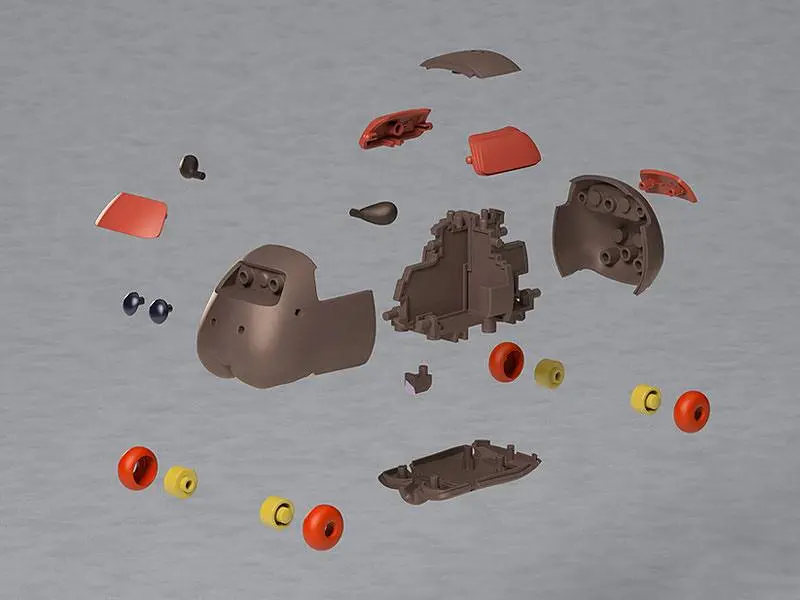 Pui Pui Molcar MODEROID Molcar Armored Teddy Műanyag modell készlet 7 cm termékfotó