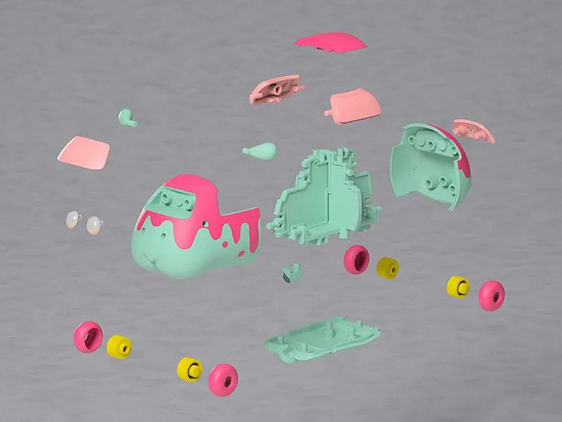 Pui Pui Molcar MODEROID Molcar Zombie Shiromo Plastic modell készlet 7 cm termékfotó