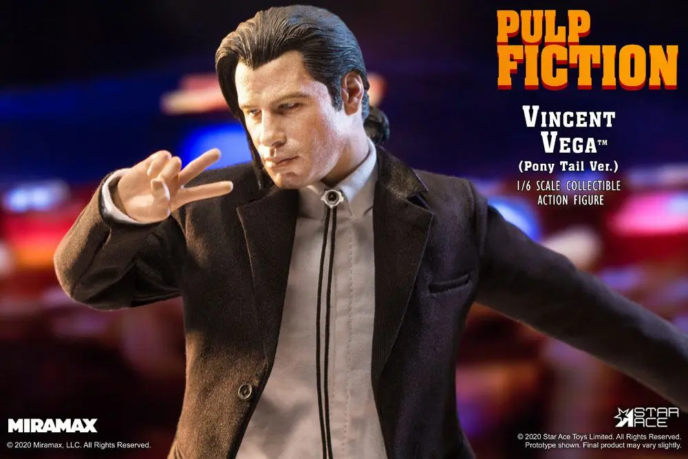 Pulp Fiction My Favourite Movie akciófigura 1/6 Vincent Vega 2.0 (Pony Tail) Deluxe Version 30 cm termékfotó