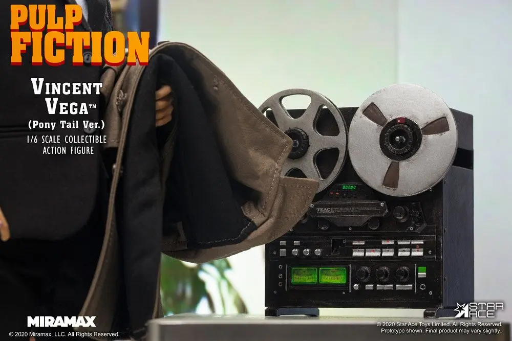 Pulp Fiction My Favourite Movie akciófigura 1/6 Vincent Vega 2.0 (Pony Tail) Deluxe Version 30 cm termékfotó