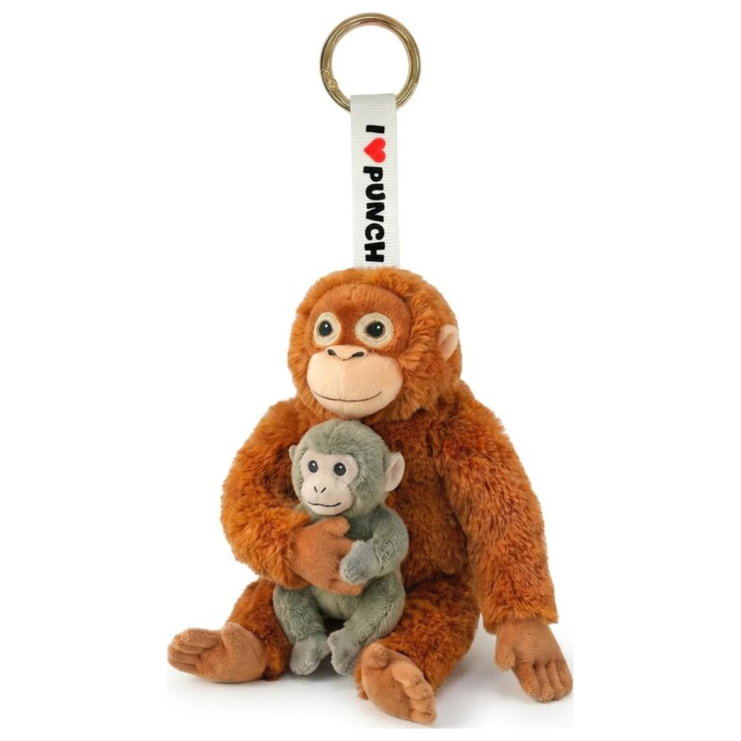Punch monkey plüss kulcstartó 15cm termékfotó