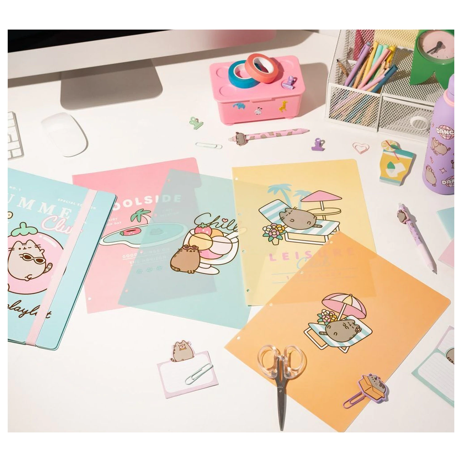Pusheen 4 gyűrűs karton irattartó mappa termékfotó