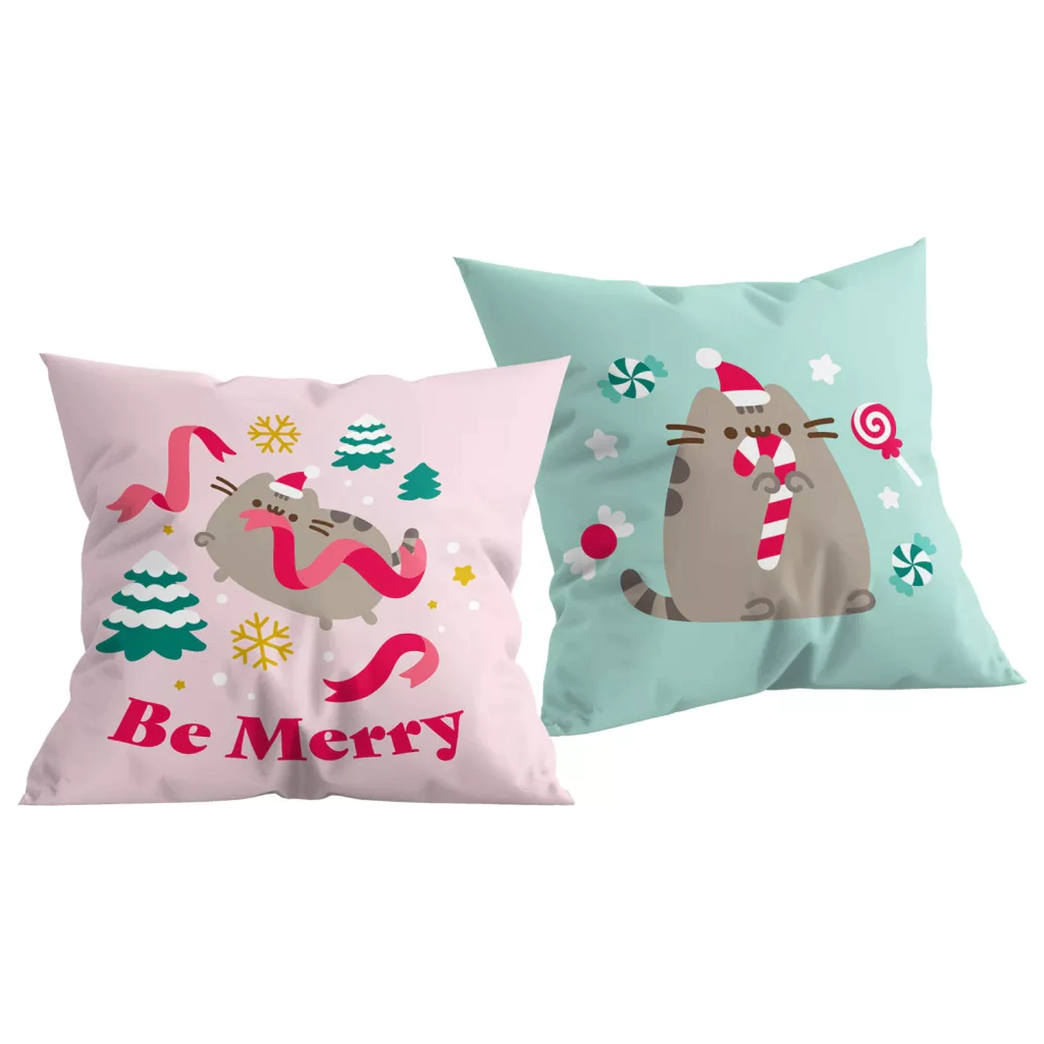 Pusheen Be Merry párna, díszpárna 40x40 cm termékfotó
