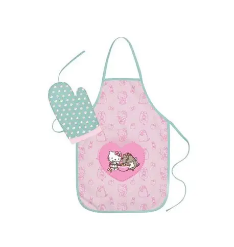 Pusheen Hello Kitty kötény és edényfogó kesztyű csomag termékfotó