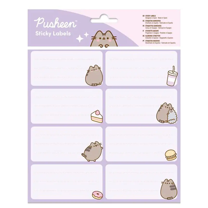 Pusheen Moments füzetcímke termékfotó