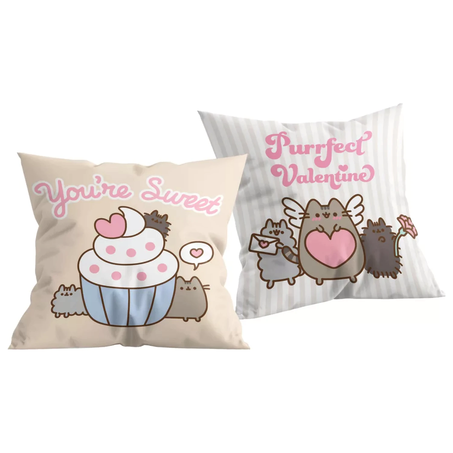 Pusheen Purrfect Valentine párna, díszpárna 40x40 cm termékfotó