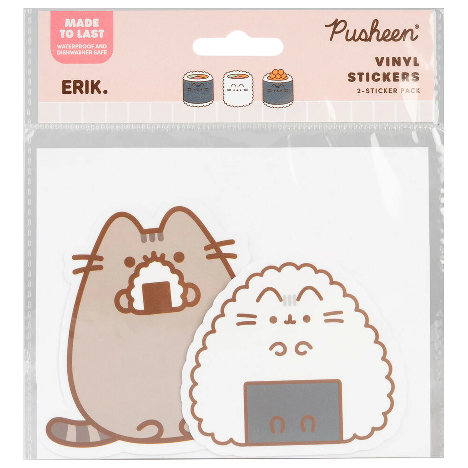 Pusheen Sushi Roll 2 db-os matrica csomag termékfotó