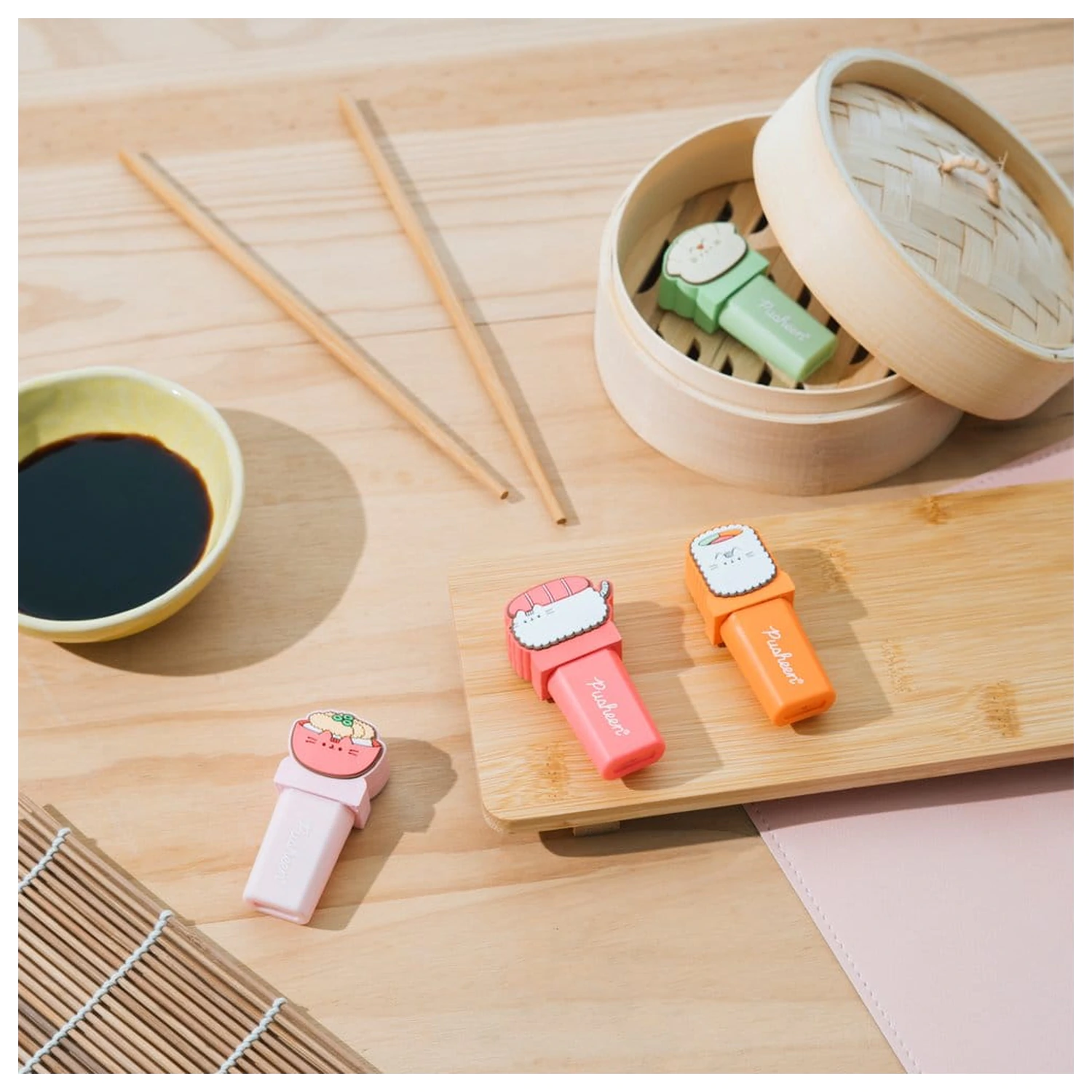 Pusheen Sushi Roll 4 db-os szövegkiemelő csomag termékfotó
