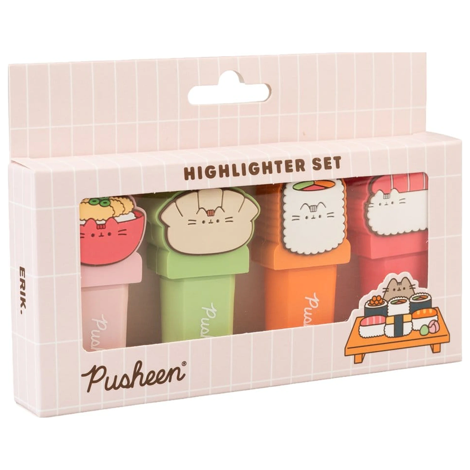 Pusheen Sushi Roll 4 db-os szövegkiemelő csomag termékfotó