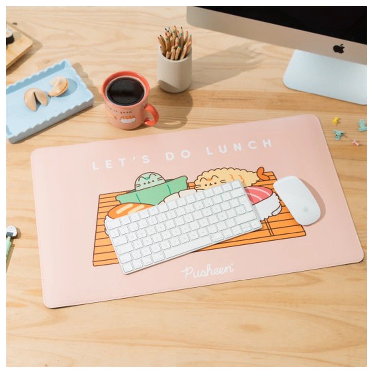 Pusheen Sushi Roll gamer egérpad termékfotó