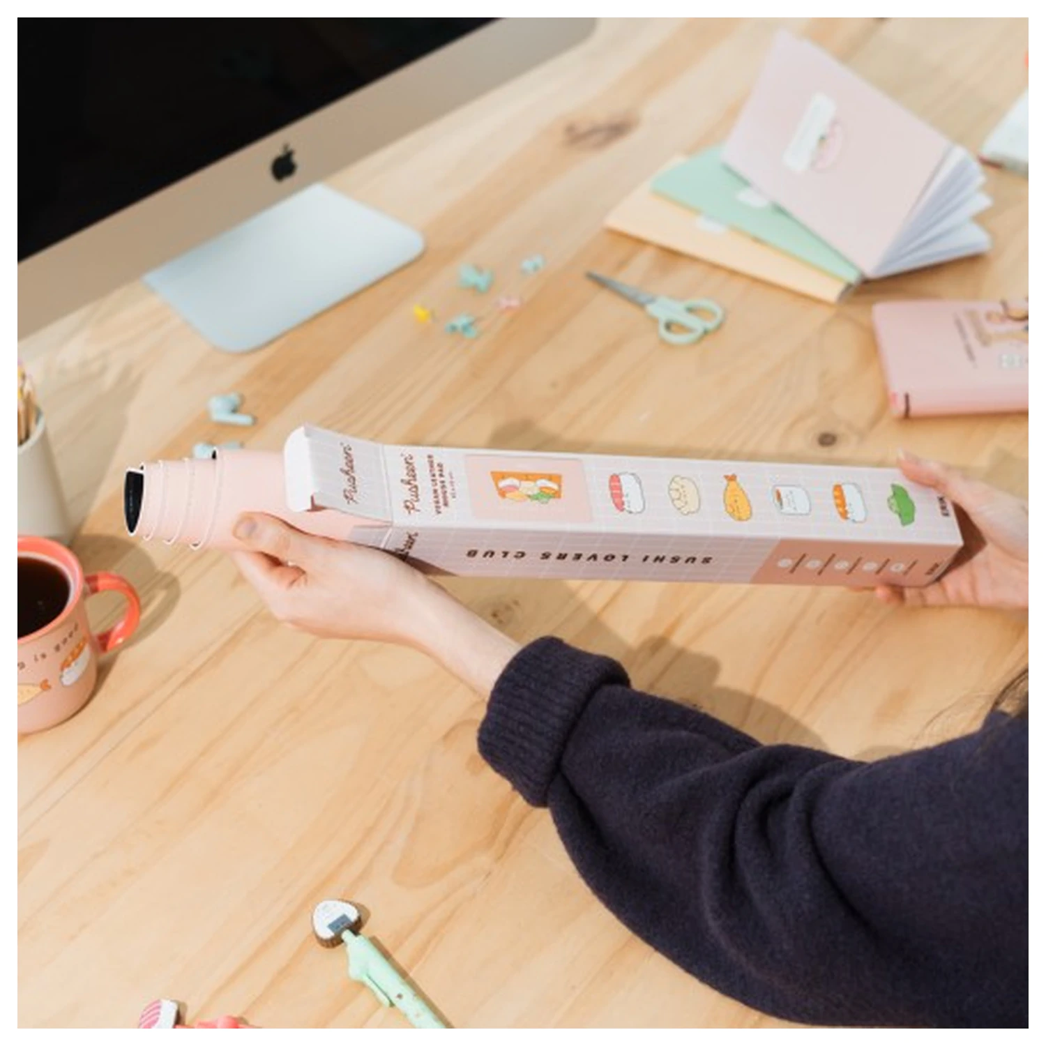 Pusheen Sushi Roll gamer egérpad termékfotó