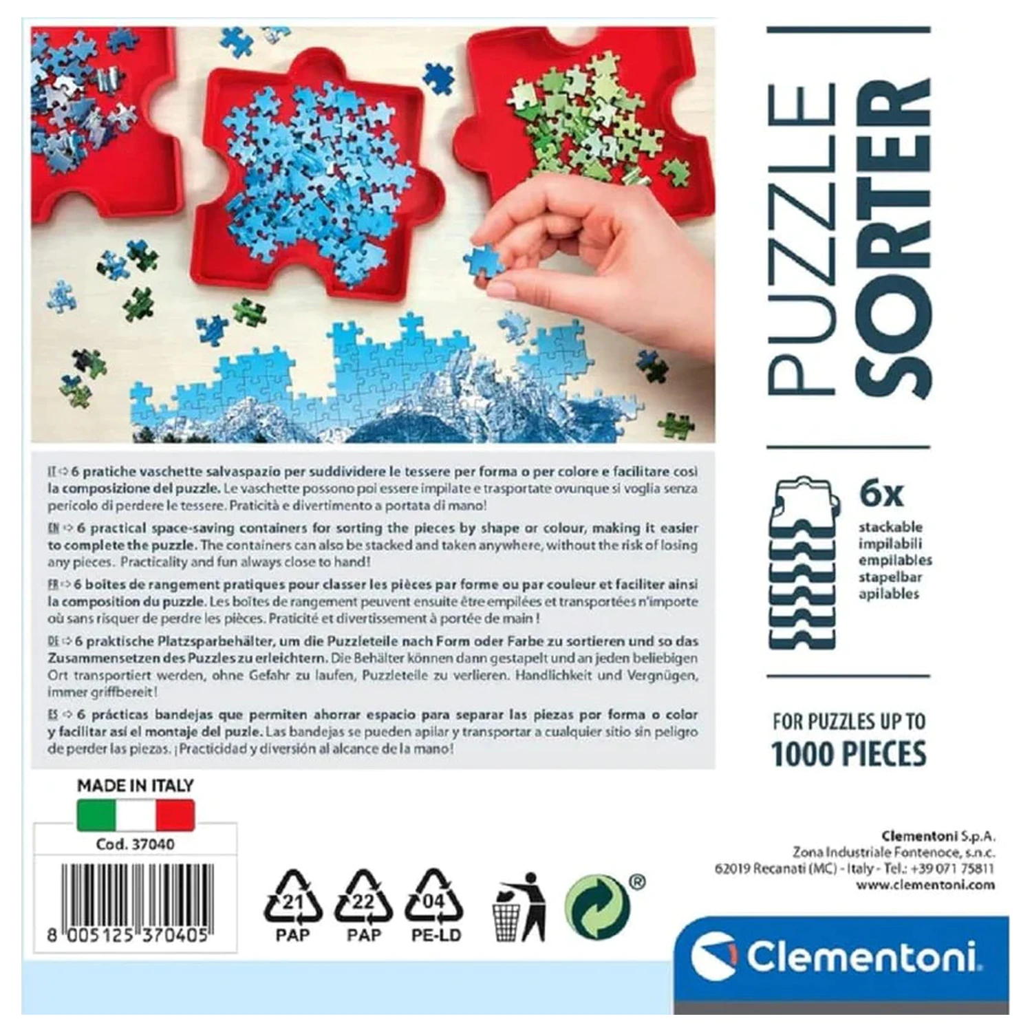 Puzzle szortírozó Red 6 db-os Clementoni termékfotó
