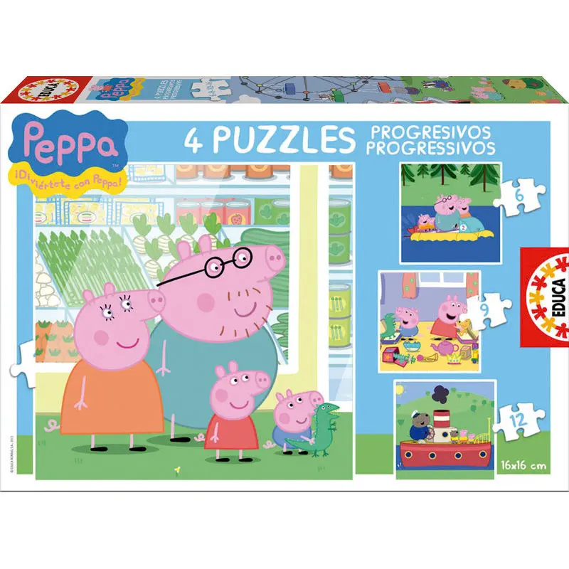 Puzzles Peppa Pig 6-9-12-16 termékfotó