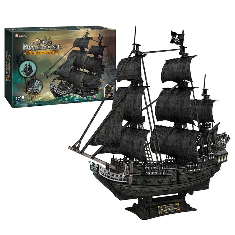 Queen Annes Revenge Ship 3D puzzle 328db-os termékfotó