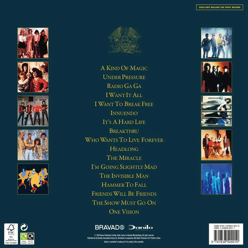 Queen Collector's Edition Record Sleeve naptár 2021 Angol nyelvű termékfotó