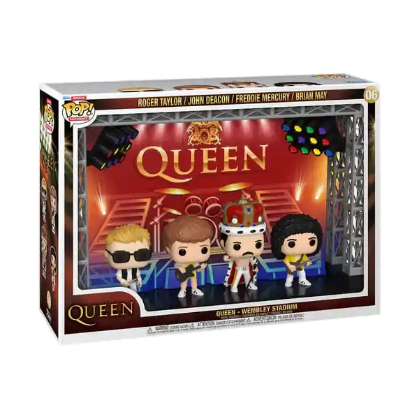 Queen Funko POP Moments Deluxe Vinyl 4 db-os figura csomag Wembley Stadium termékfotó