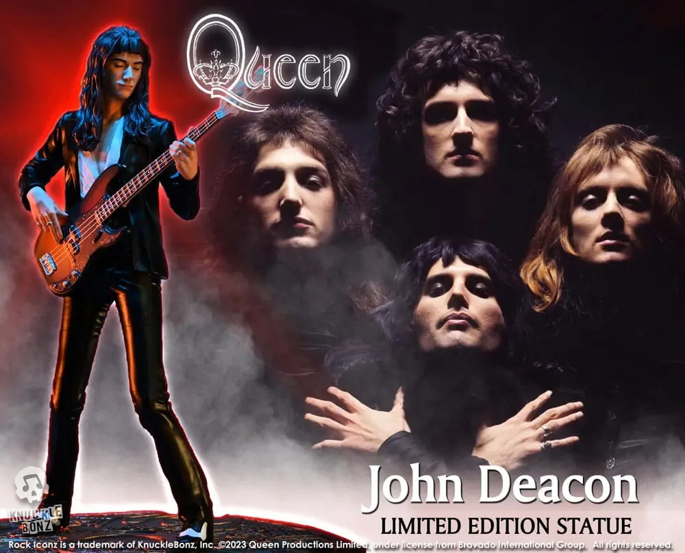 Queen Rock Iconz John Deacon II (Sheer Heart Attack Era) szobor figura 23 cm termékfotó