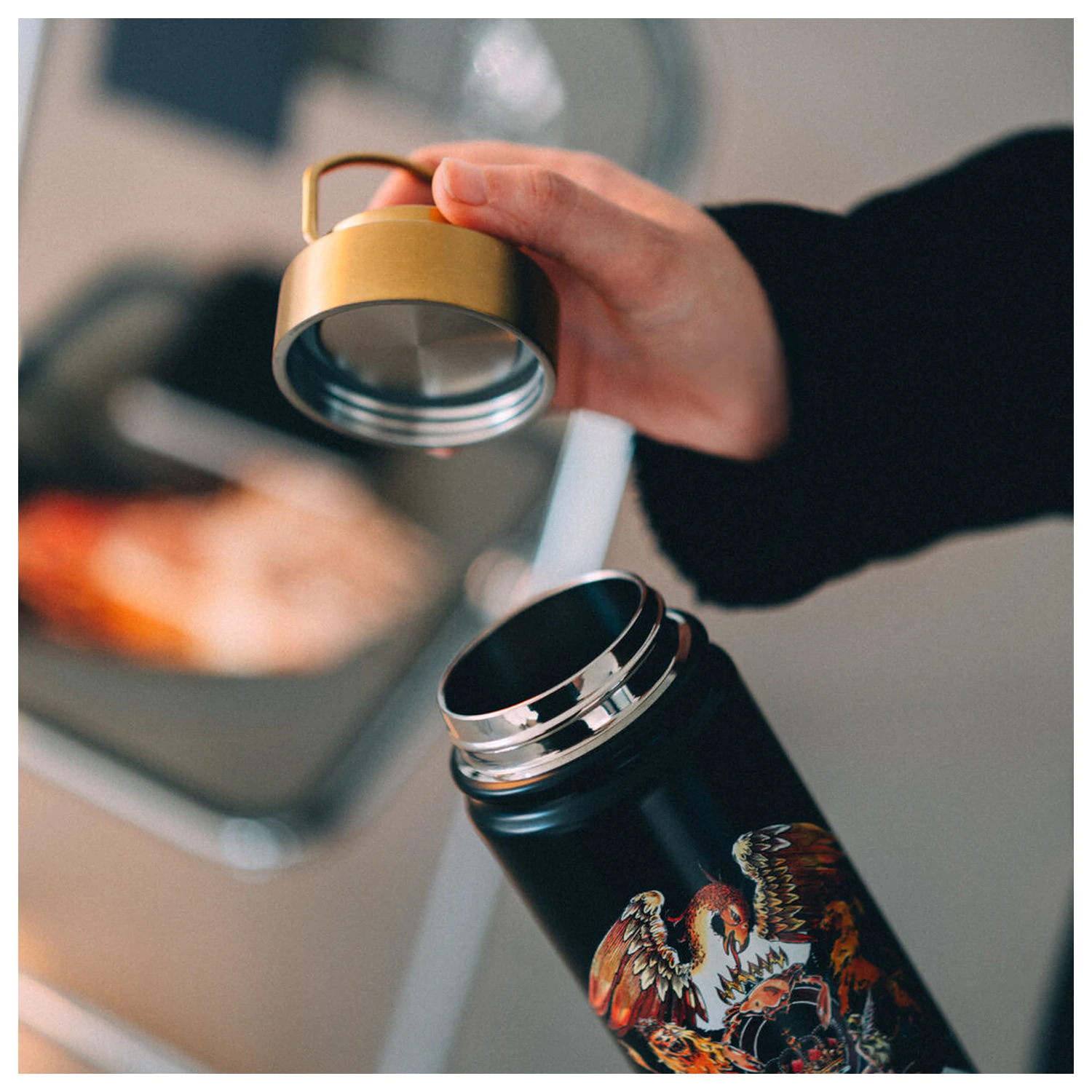 Queen rozsdamentes acél palack kulacs 500ml termékfotó