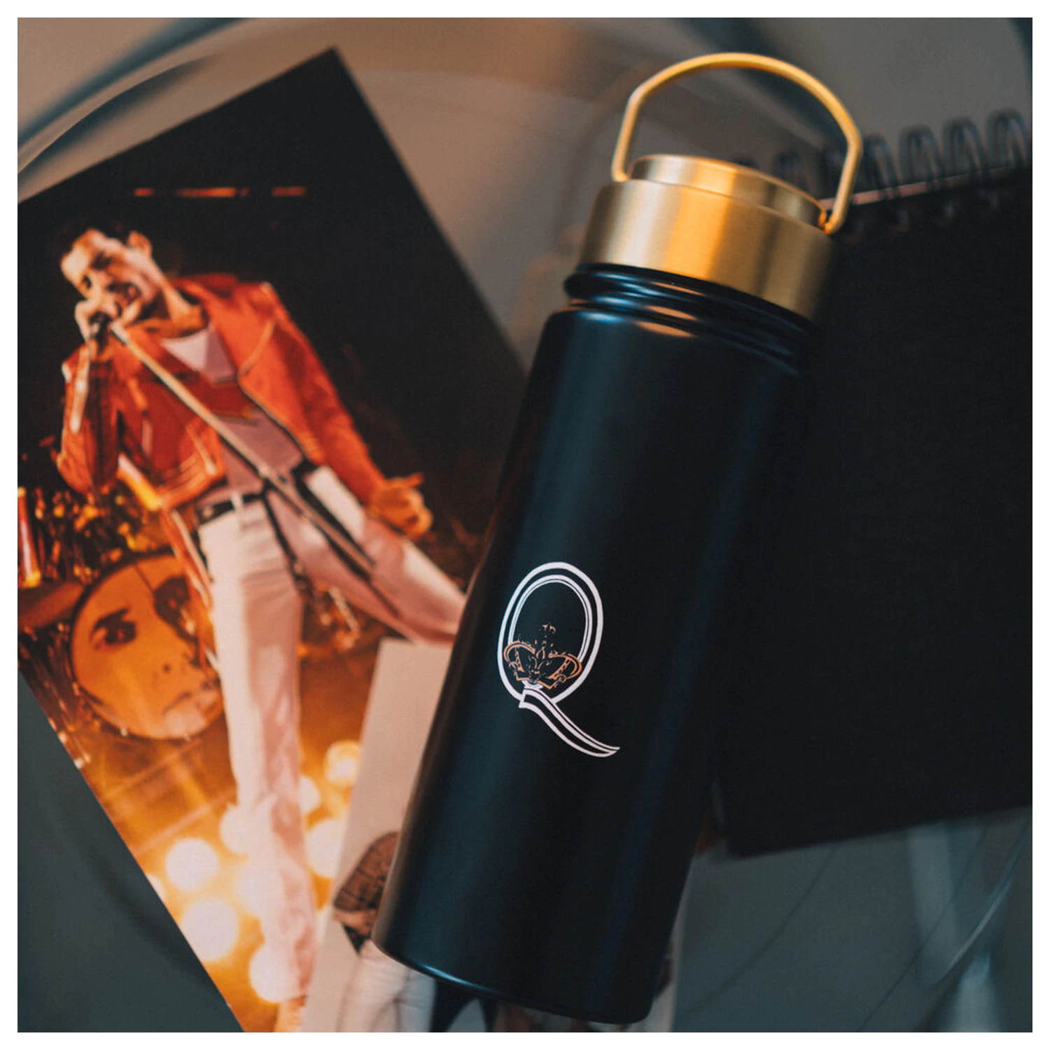 Queen rozsdamentes acél palack kulacs 500ml termékfotó