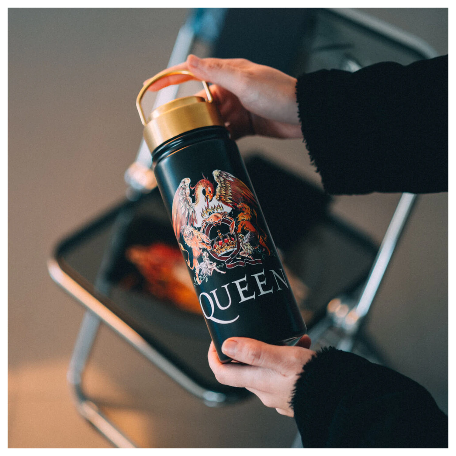 Queen rozsdamentes acél palack kulacs 500ml termékfotó