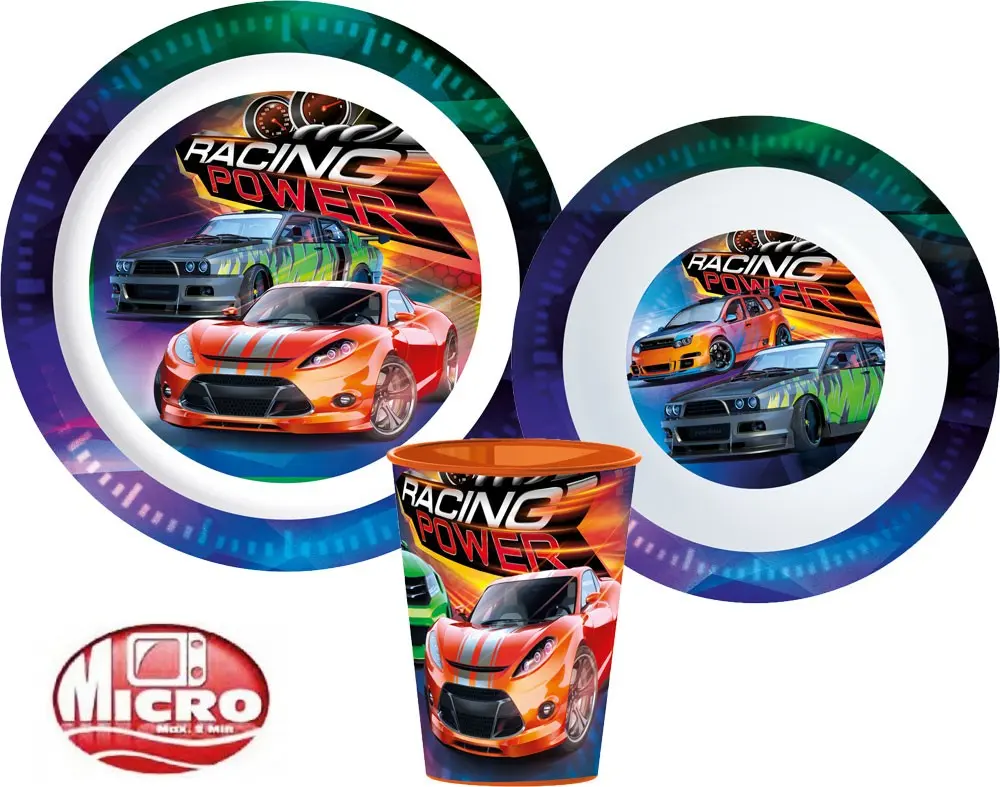 Racing Power étkészlet, micro műanyag szett termékfotó
