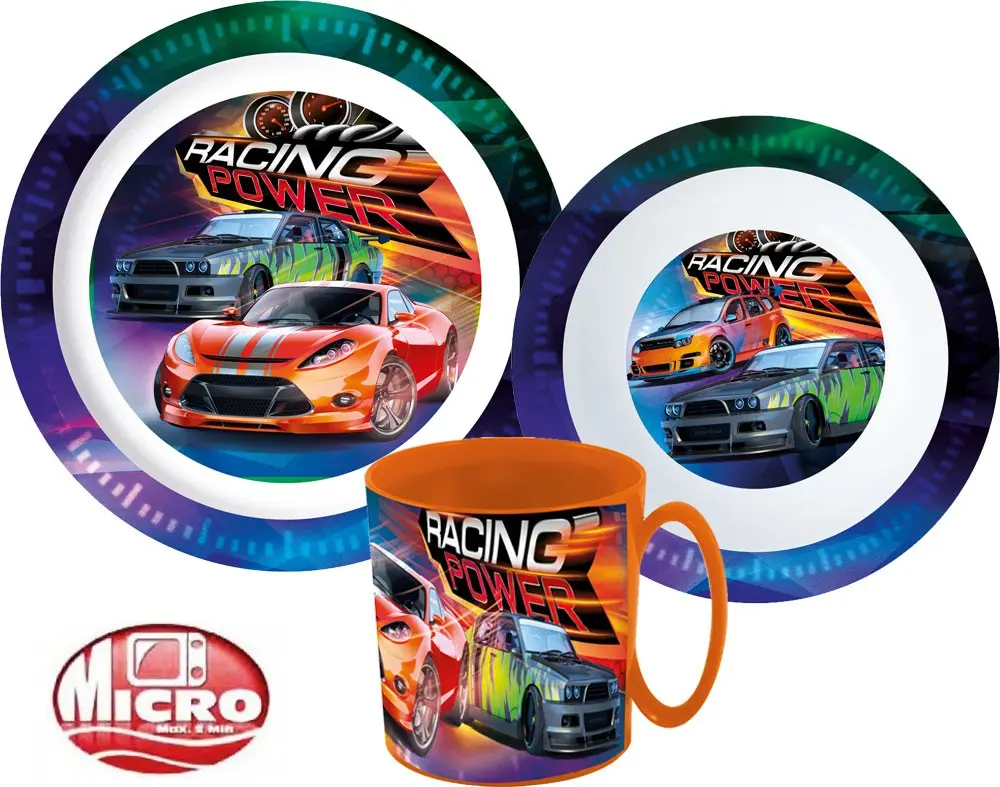 Racing Power étkészlet, micro műanyag szett termékfotó