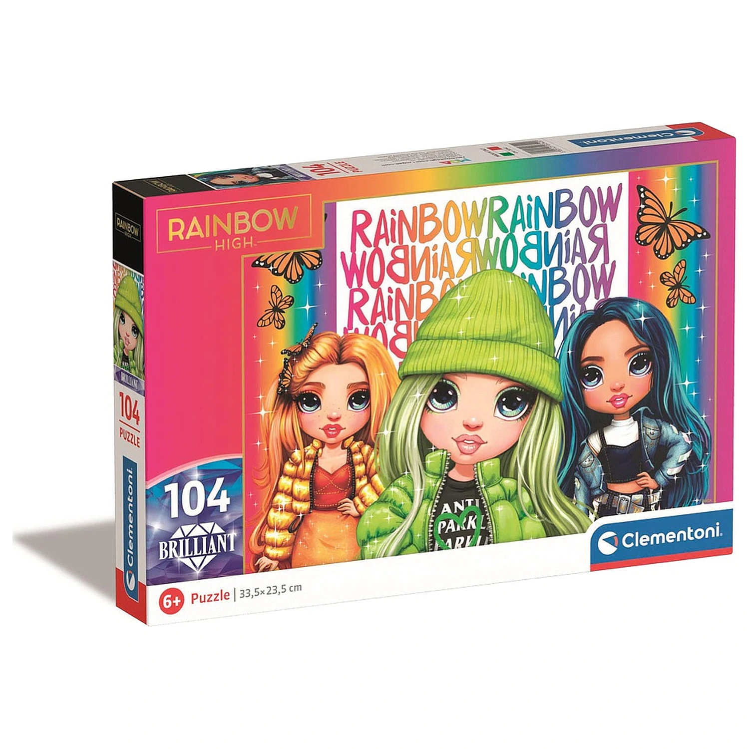 Rainbow High Butterfly 104 db-os Brilliant puzzle Clementoni termékfotó