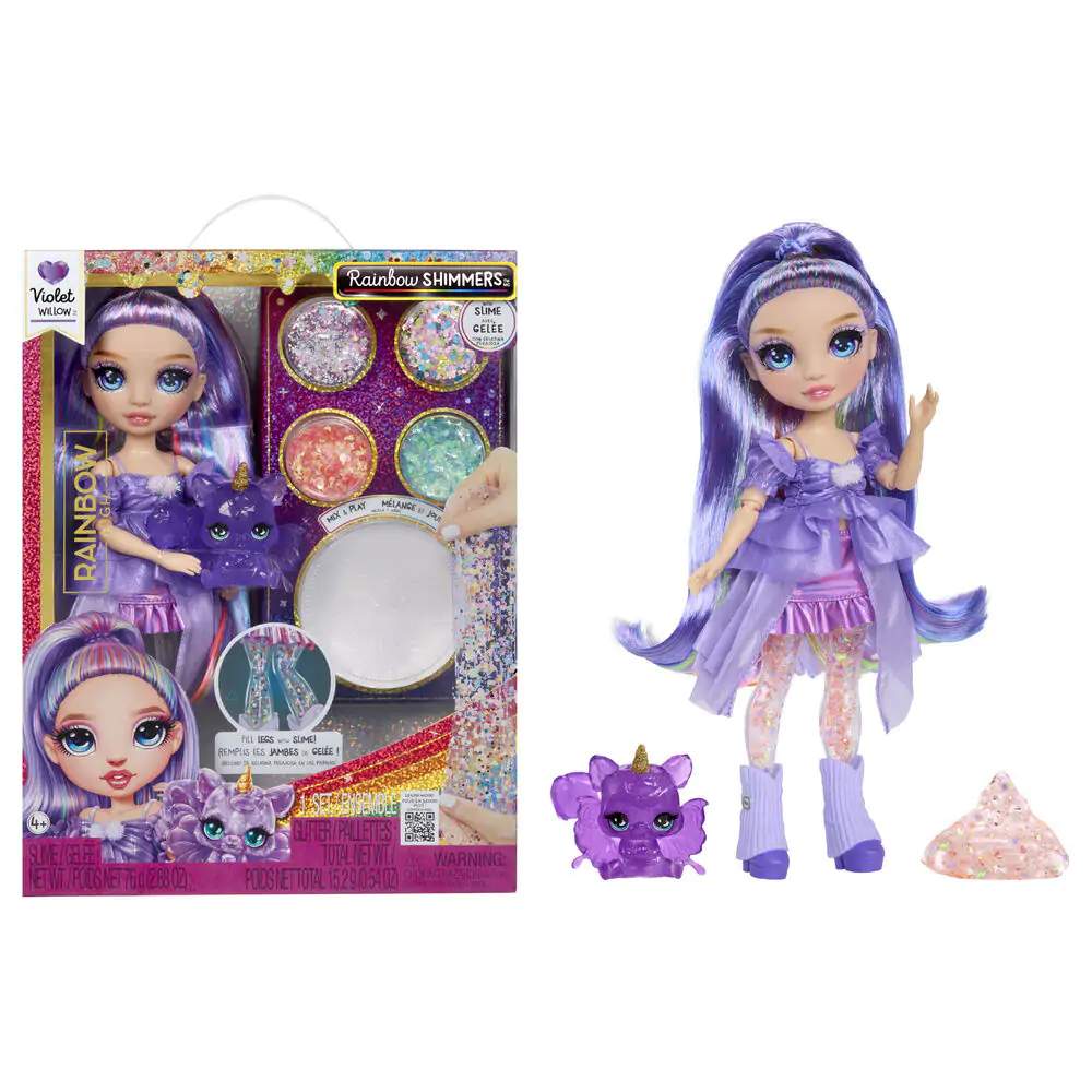 Rainbow High Rainbow Shimmers Feature Fantasy Violet játék baba termékfotó