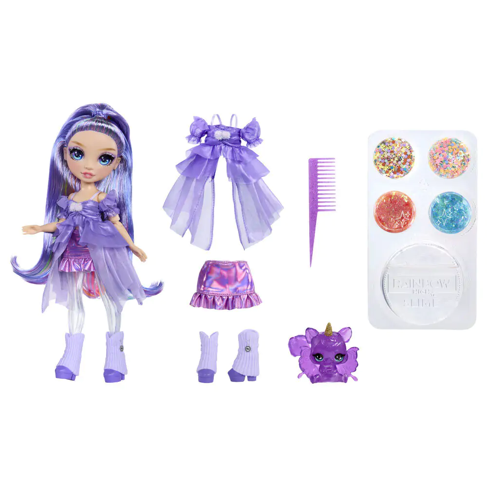 Rainbow High Rainbow Shimmers Feature Fantasy Violet játék baba termékfotó