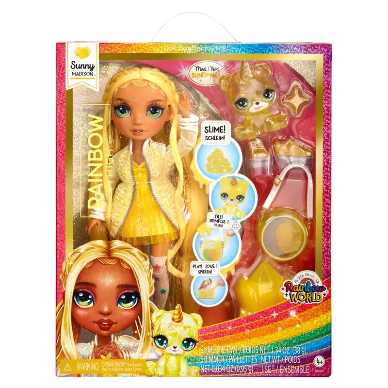 Rainbow High Rainbow World Sunny játék baba 25cm termékfotó