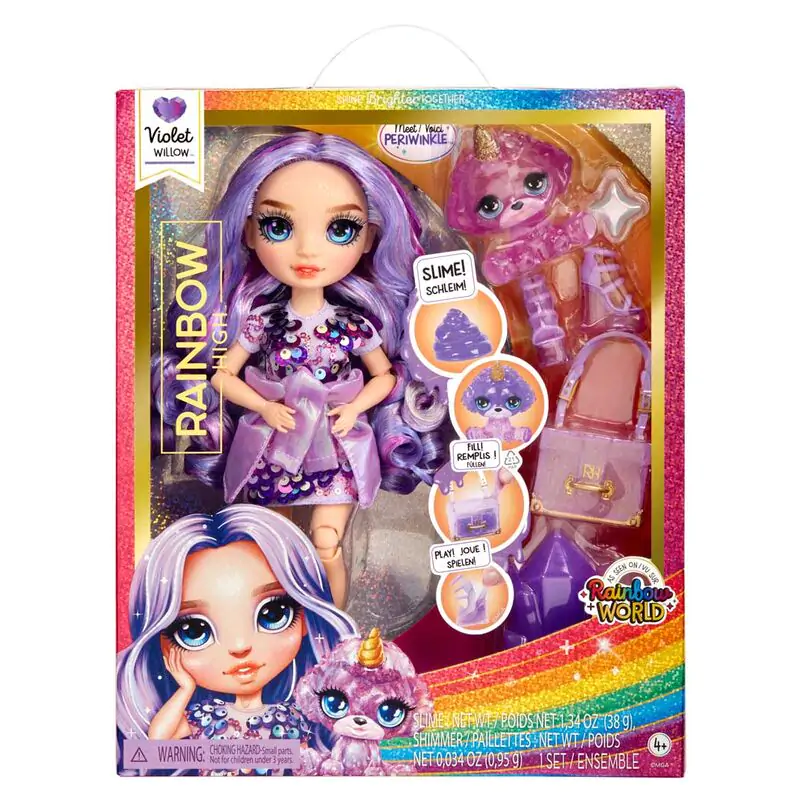 Rainbow High Rainbow World Violet játék baba 25cm termékfotó