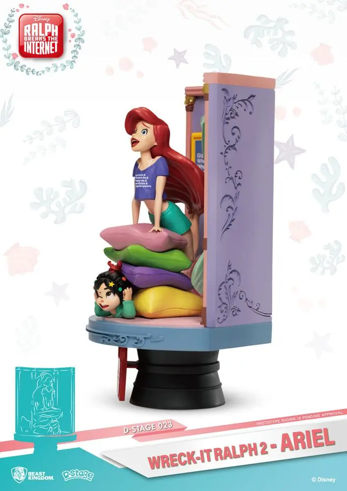 Ralph Breaks the Internet D-Stage Ariel &amp; Vanellope PVC Diorama 15 cm termékfotó