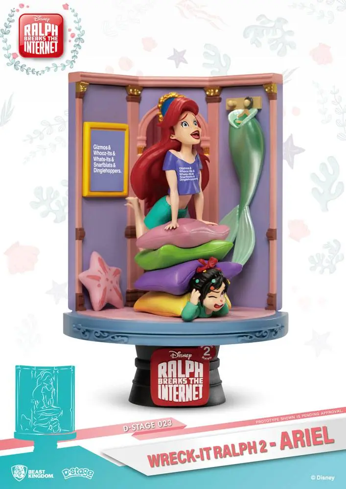 Ralph Breaks the Internet D-Stage Ariel &amp; Vanellope PVC Diorama 15 cm termékfotó