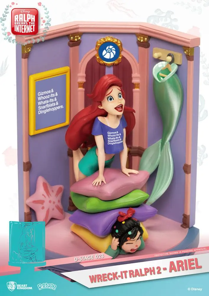 Ralph Breaks the Internet D-Stage Ariel &amp; Vanellope PVC Diorama 15 cm termékfotó