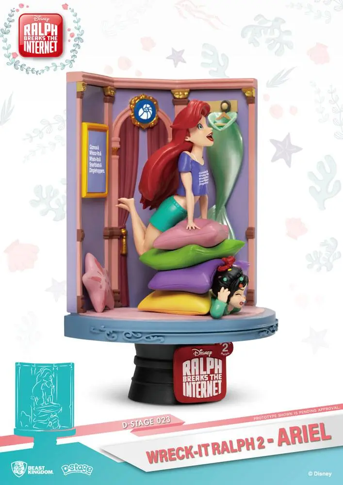 Ralph Breaks the Internet D-Stage Ariel &amp; Vanellope PVC Diorama 15 cm termékfotó