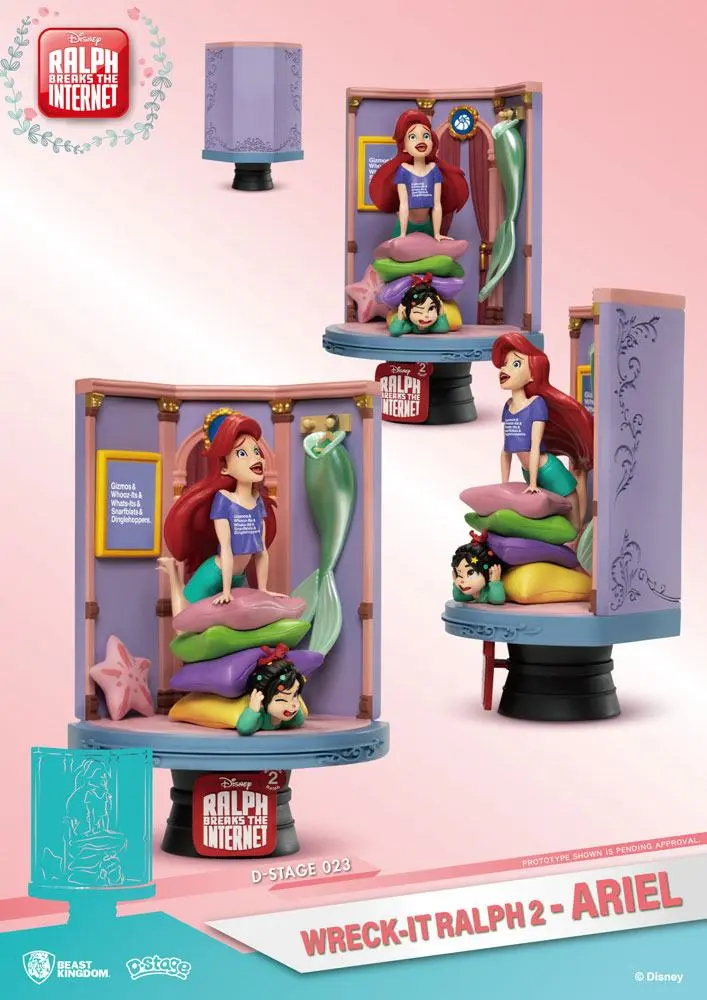 Ralph Breaks the Internet D-Stage Ariel &amp; Vanellope PVC Diorama 15 cm termékfotó
