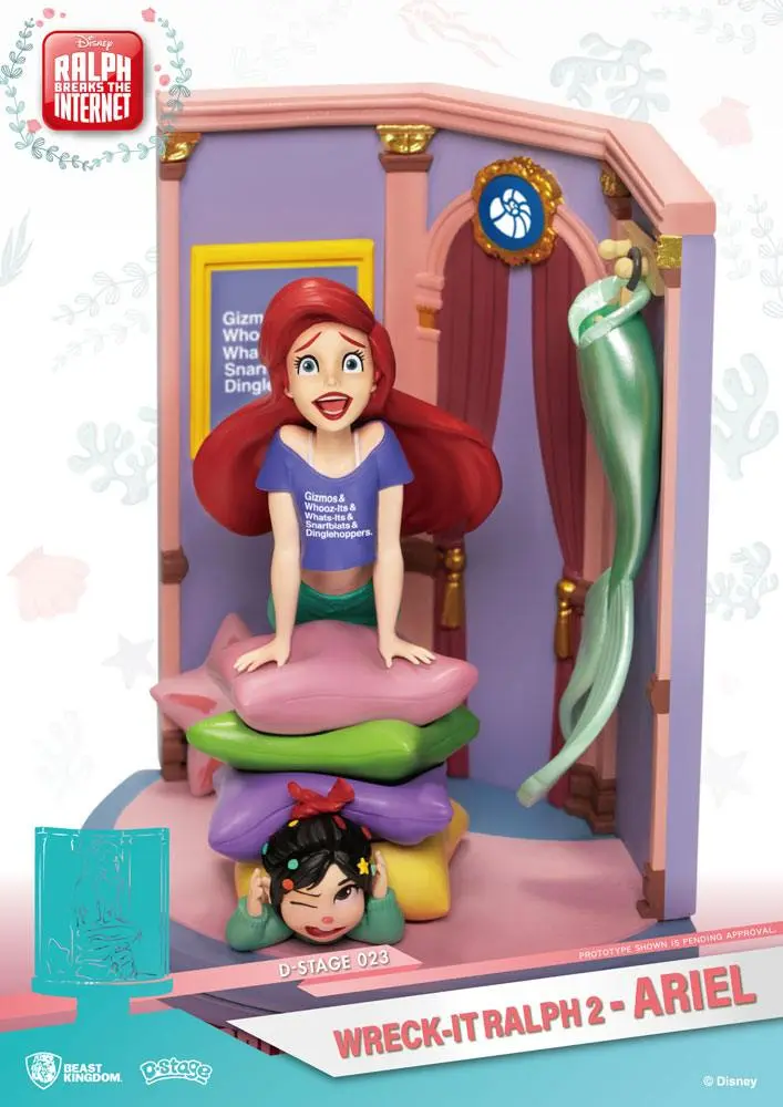 Ralph Breaks the Internet D-Stage Ariel &amp; Vanellope PVC Diorama 15 cm termékfotó