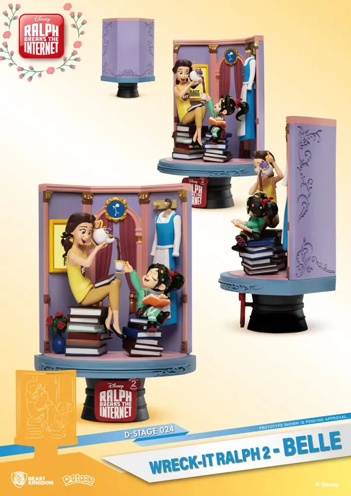 Ralph Breaks the Internet D-Stage Belle &amp; Vanellope PVC Diorama szobor 15 cm termékfotó